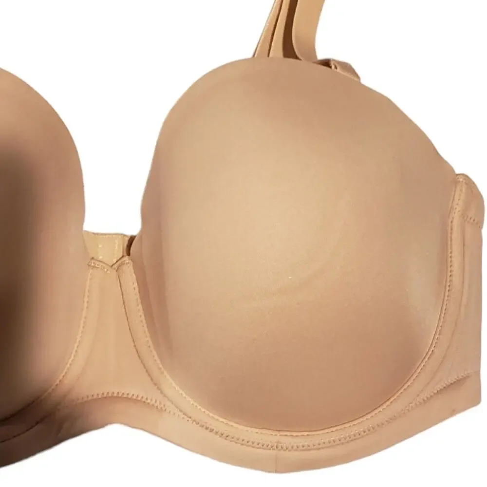 Wacoal Bra Strapless Convertible Red Carpet Sand Size 40C Underwire Full Figure - Picture 7 of 13